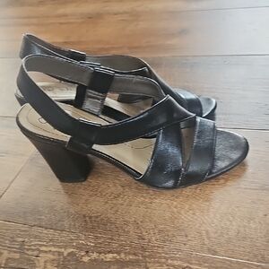 Lifestride Black Women's Sandals, Flex sole, 7M